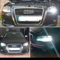 Лед крушки drl светлини за audi H16, снимка 1 - Части - 39969193