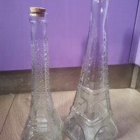 Стъклено шише стъклена бутилка Айфелова айфеловата кула, снимка 6 - Буркани, бутилки и капачки - 39150653