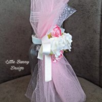 Декокирано шишенце за кръщене/сватба, снимка 4 - Подаръци за сватба - 37893940