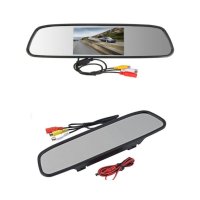 Огледало монитор за кола, огледало за обратно виждане, вграден дисплей, 4,3 инча, снимка 1 - Аксесоари и консумативи - 36495221