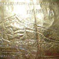 Стара картина-чеканка,бронз,месинг Гърция, снимка 2 - Антикварни и старинни предмети - 33723049