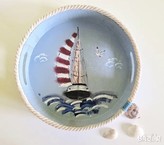 Декоративен поднос ръчна изработка, снимка 1