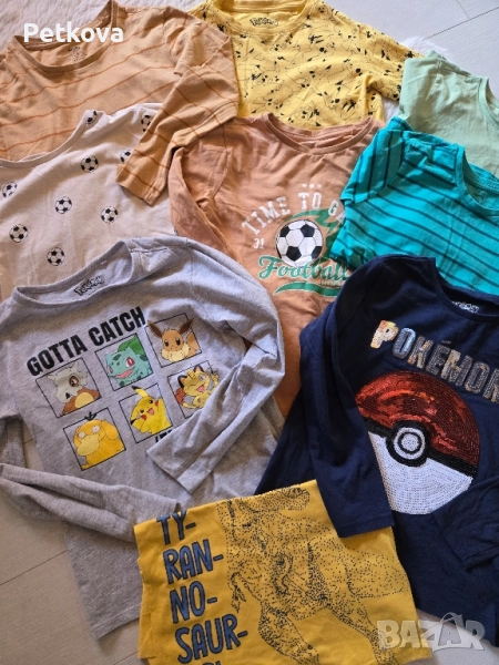 лот блузи с дълъг ръкав размер 128/134, снимка 1