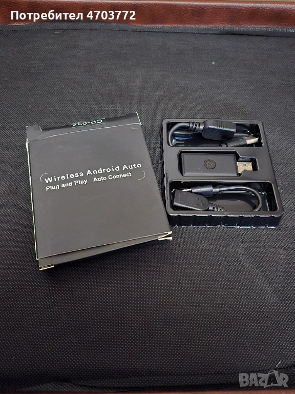 Безжичен Android Auto / Apple CarPlay адаптер – Plug & Play, снимка 1