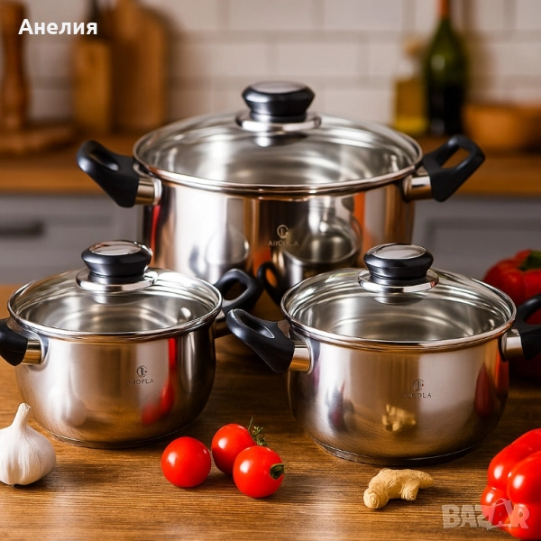 Комплект тенджери MC1855-6 части, снимка 1