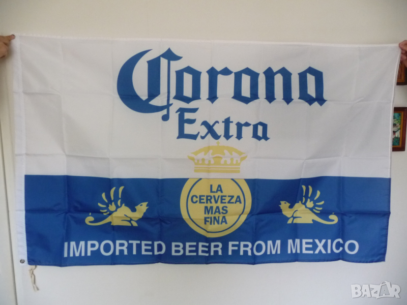 Corona Extra знаме бира реклама Корона Екстра Мексико хубава, снимка 1