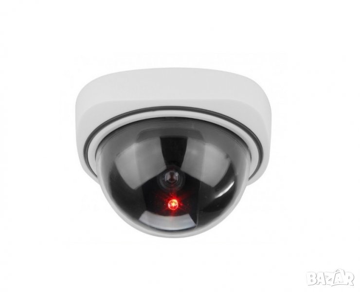 Фалшива куполна видеокамера за офис помещения, входове и други+Батерии , снимка 1