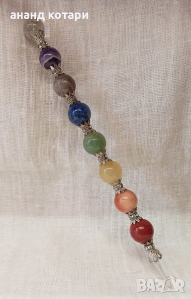 Рейки пръчица с естествени камъни, снимка 1