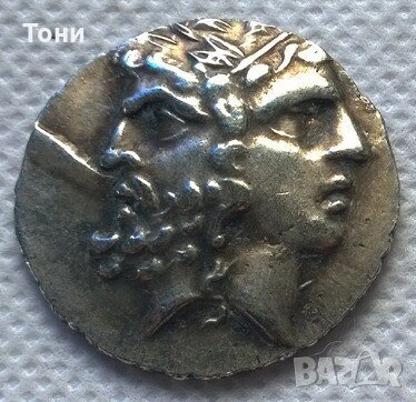 Монета Тетрадрахма от о. Тенедос ( Τένεδος ) - Зевс и Хера - РЕПЛИКА, снимка 1