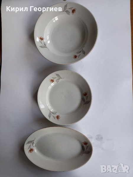 Три красиви порцеланови чинии , снимка 1