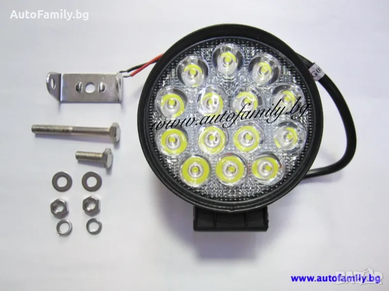 ДИОДЕН ПРОЖЕКТОР 42W - 14ДИОДА 12/24V (42SPOT), снимка 1
