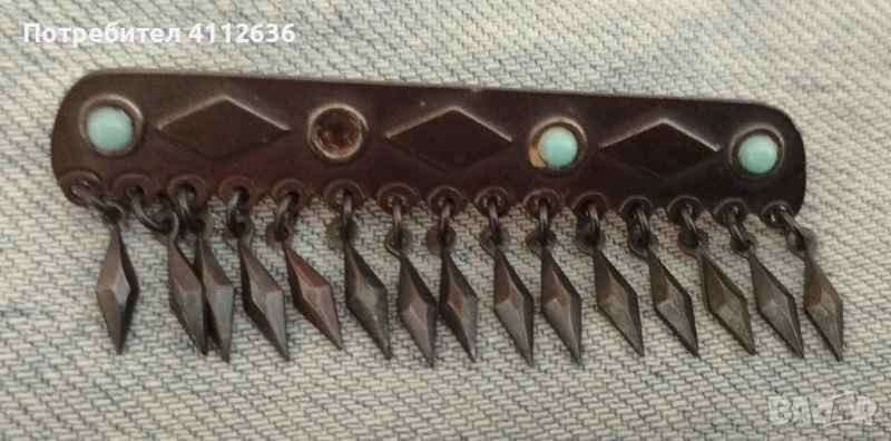 Винтидж брошка във възрожденски стил, снимка 1