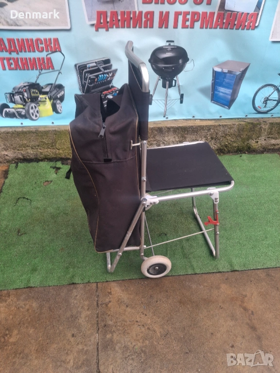Количка за пазаруване с столче , снимка 1