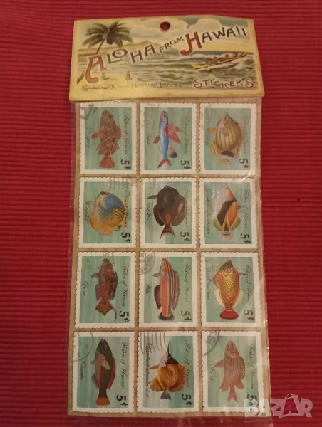 Пощенски марки на екзотични риби, Хавай. , снимка 1