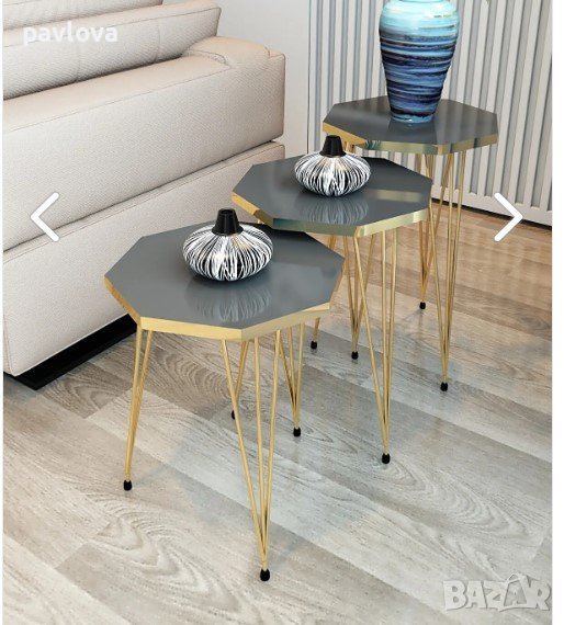  3 Бр,ЗАЕДНО  плот масичка за кафе комплект, снимка 1