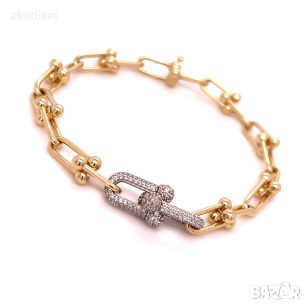 Златна дамска гривна Tiffany 8,44гр. 19,0см. 14кр. проба:585 модел:32271-6, снимка 1