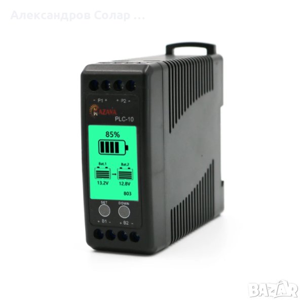 Еквалайзер за балансиране на 2 ​акумулаторa с LCD дисплей, снимка 1