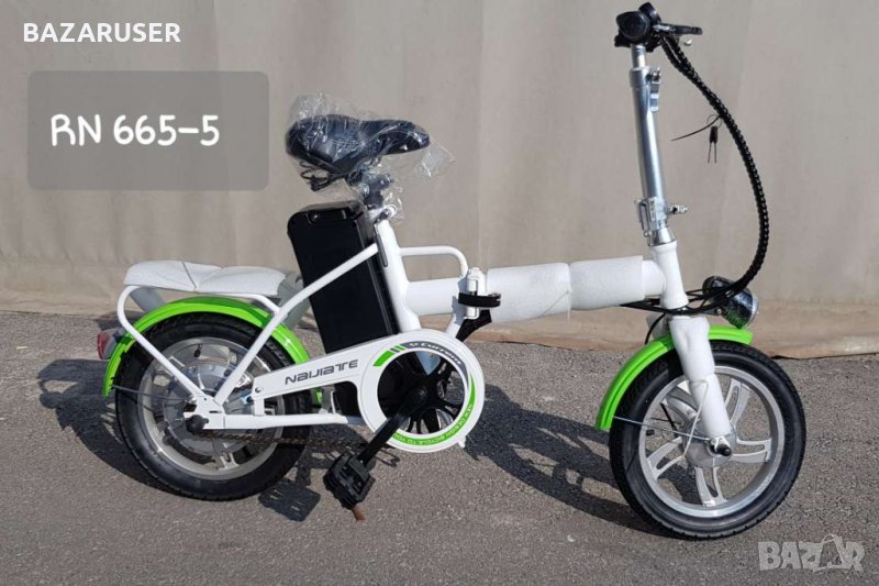 Електрически Велосипед RN 665-5 малко Nakto -Бяло/Зелено, снимка 1