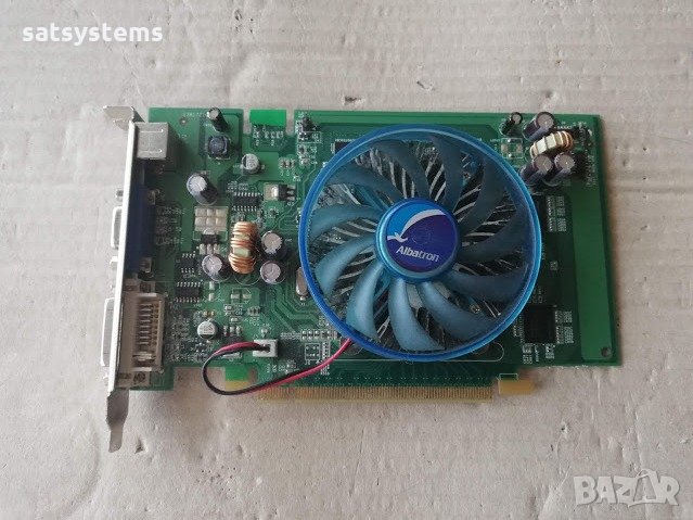 Видео карта NVidia GeForce Albatron 8500 GT 256MB GDDR3 128bit PCI-E, снимка 1