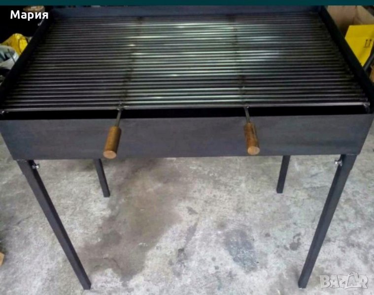 Промоция!Голяма, професионална, сръбска скара / барбекю на дървени въглища, снимка 1