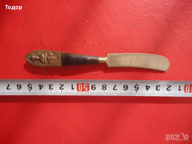 Бронзов нож Siam, снимка 1