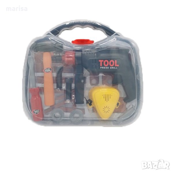 Бормашина с инструменти и маска в куфар 2020156, снимка 1