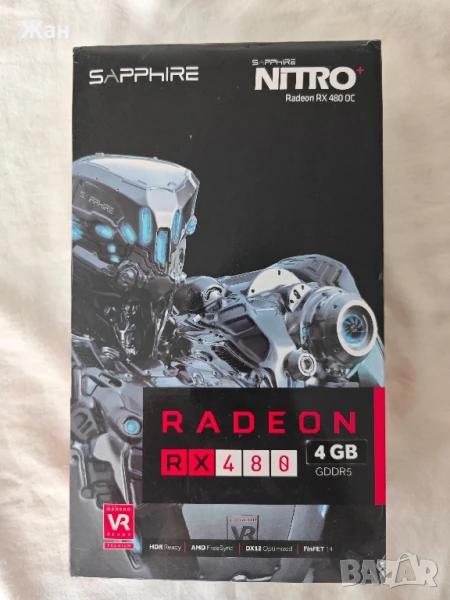 Видеокарта Sapphire NITRO+ RX 480 OC 4 GB, снимка 1