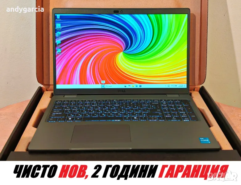 Dell Latitude 3550/Core i5-1335U/16GB RAM/256GB SSD/Intel Iris/Win 11 Pro/ ЧИСТО НОВ, ГАРАНЦИЯ 2 год, снимка 1