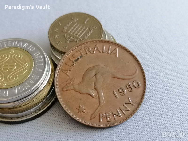 Монета - Австралия - 1 пени | 1950г., снимка 1
