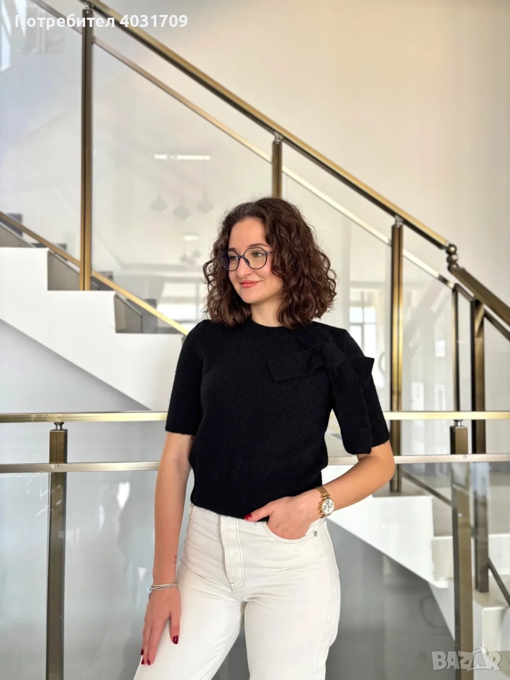 Пуловер с къс ръкав, снимка 1