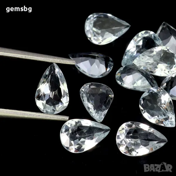 Аквамарин 6.5 х5 мм, снимка 1