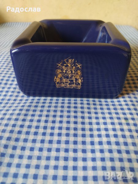 H C W стар английски пепелник Ballantine's Ballantines , снимка 1