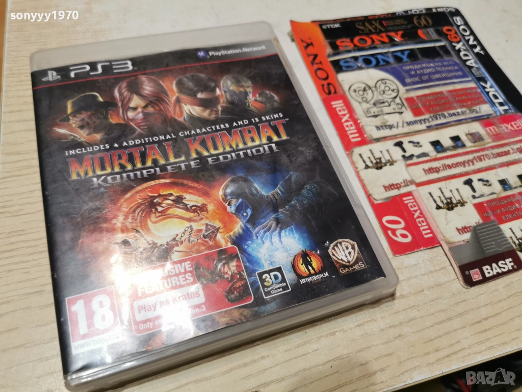 SONY PS3 MORTAL COMBAT-ОБЛОЖКА & CALL OF DUTY MW3 GAME 2112251012, снимка 1
