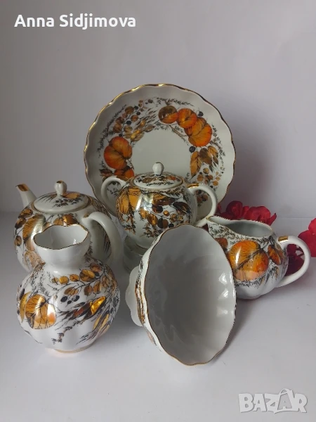 Руски порцелан ЛФЗ сервиз за чай , снимка 1
