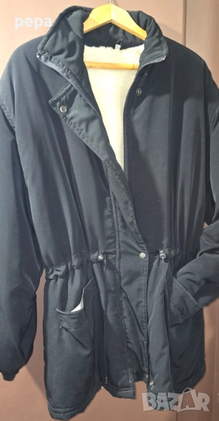 Черно топло зимно яке, снимка 1