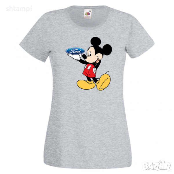 Дамска тениска Mickey Mouse Ford .Подарък,Изненада,, снимка 1