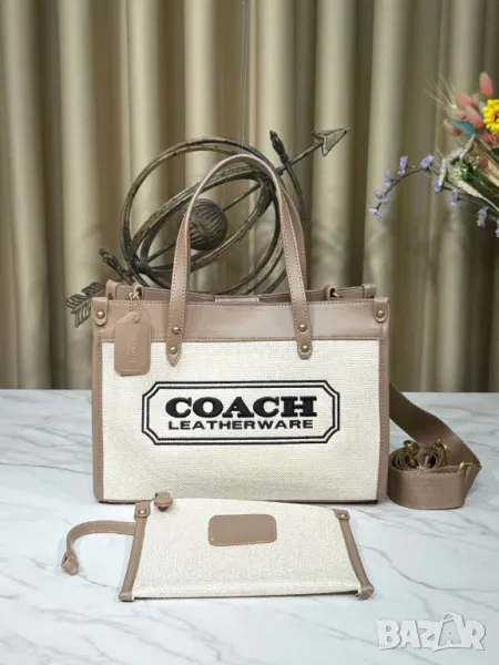 чанти coach cargo tote canvаs 30х22см, снимка 1