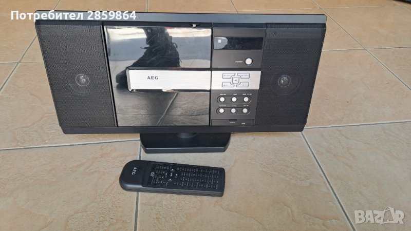 AEG портативна мини система с USB,CD,радио,с дистанционно-90в, снимка 1