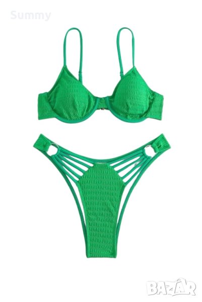 Дамски секси бански в зелено 💚🤩, снимка 1