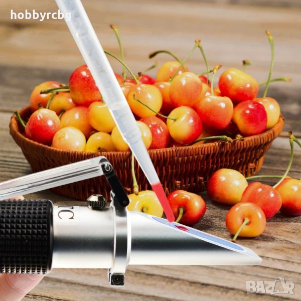 Рефрактометър за захар, плодов сок, шара Brix 0-32% захаромер , снимка 1