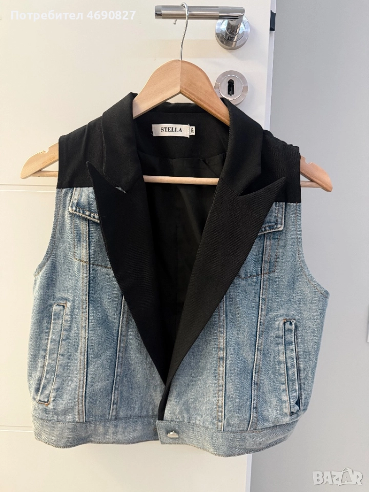 Дамски дънков елек Stella, отлично състояние M/L, снимка 1