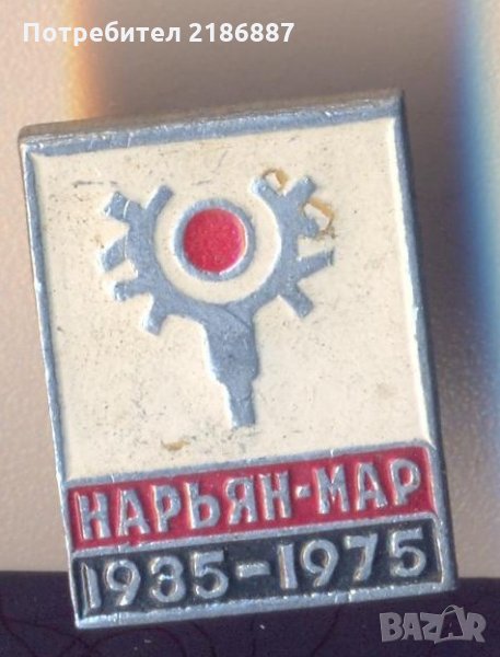 Значка СССР Нарьян-Мар , снимка 1