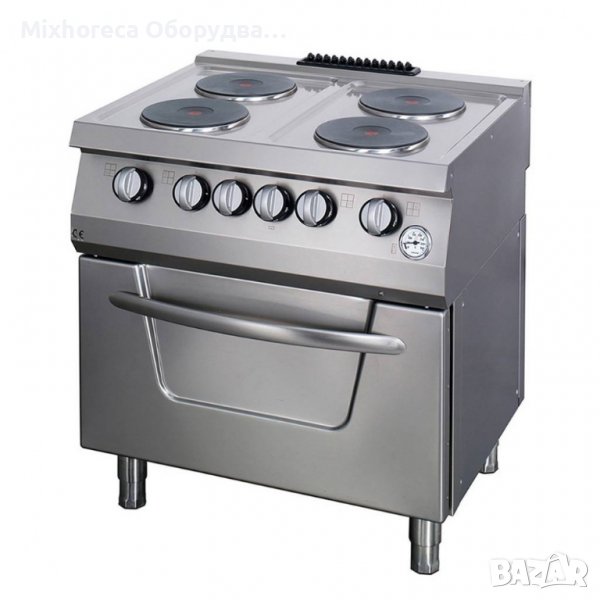 Електрическа готварска печка с фурна и 4 котлона, Maxima 700, снимка 1