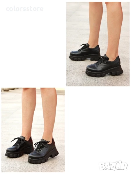 Равни обувки - черна кожа - DTV88 , снимка 1
