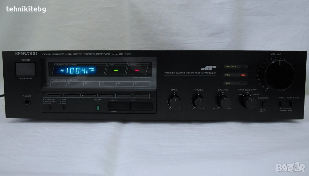 ⭐⭐⭐ KENWOOD KR-810B ⭐⭐⭐ ​Рядък ретро ресивър с 12 станции памет, 2 х 45/30 вата, снимка 1