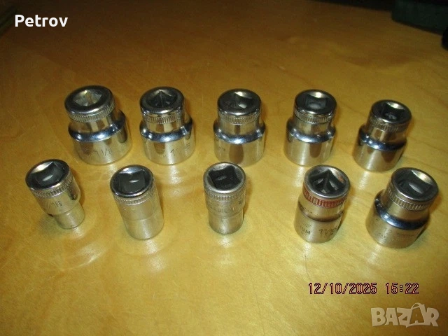 HEYCO No.50-12 - MADE IN GERMANY - ORIGINAL HEYCO - 10 броя 12-стенни ПРОФЕСИОНАЛНИ цолови Вложки !!, снимка 1