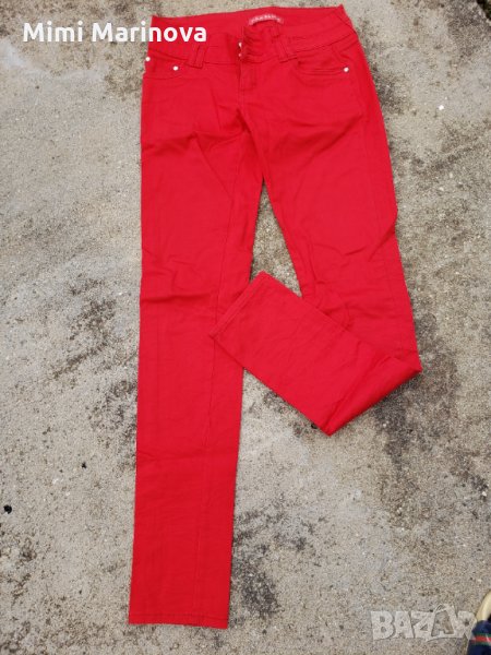 Червен дънков панталон, снимка 1
