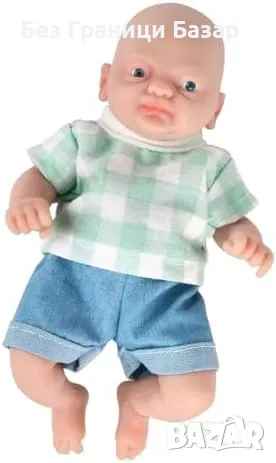 Нова Водоустойчива силиконова кукла 7" – реалистична играчка бебе