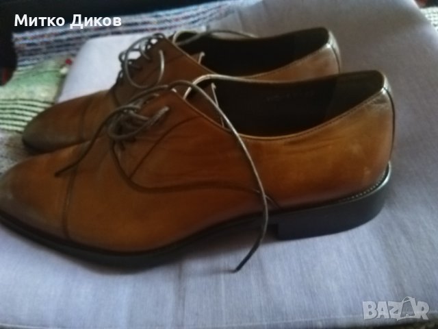 Teodor маркови български официални обувки естествена кожа №42 стелка 275мм като нови, снимка 5 - Официални обувки - 39245317