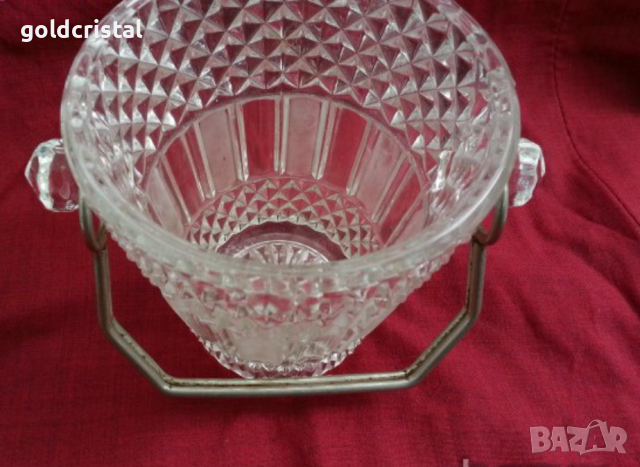 кристална ледарка шампаниера купа, снимка 2 - Антикварни и старинни предмети - 17710232